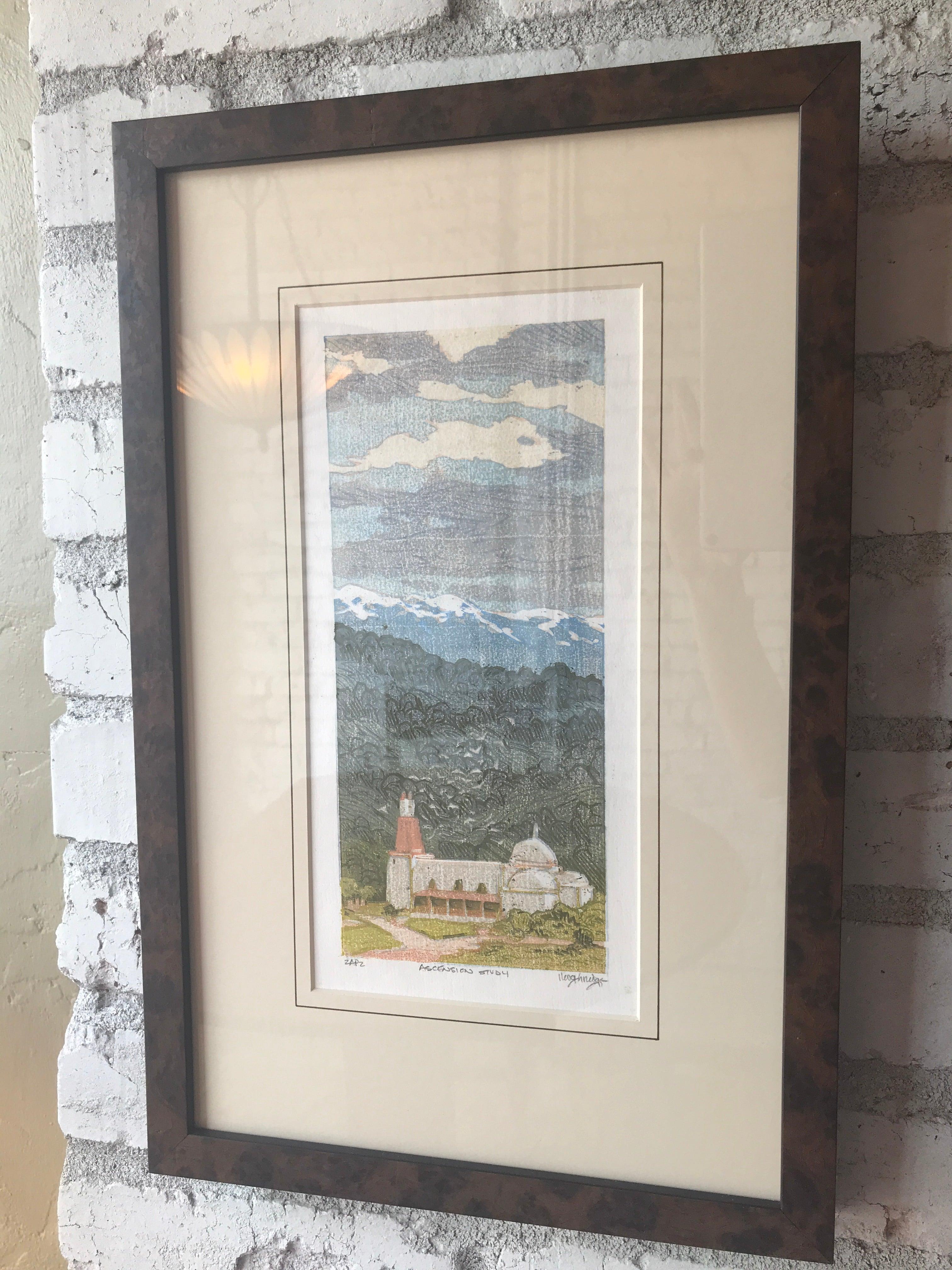 Leon Loughridge Ascension Study Framed Woodblock Print Decor Leon Loughridge 