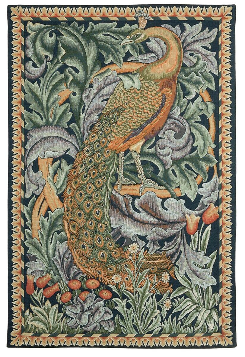 William Morris Peacock Woven Tapestry