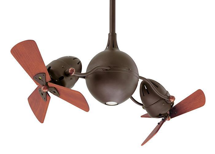 Atlas Acqua Ceiling Fan Interior Lighting Matthews Fan Company Wood Blades in Mahogany Finish 