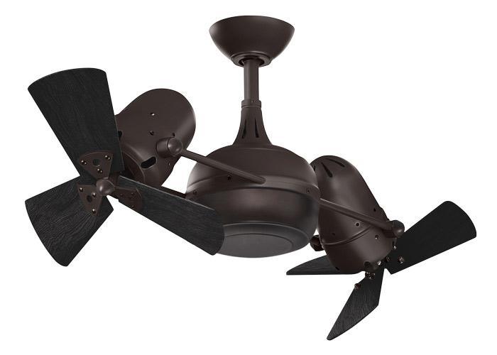 Atlas Dagny Ceiling Fan Interior Lighting Matthews Fan Company Matte Black Wood Blades