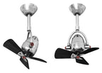 Atlas Diane Ceiling Fan Interior Lighting Matthews Fan Company Polished Chrome Matte Black Wood Blades