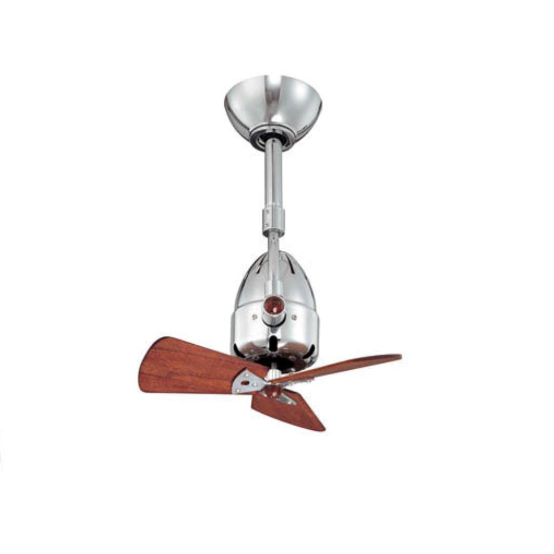 Atlas Diane Ceiling Fan Interior Lighting Matthews Fan Company Polished Chrome Mahogany Tone Wood Blades