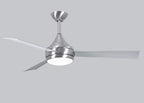 Atlas Donaire Ceiling Fan Interior Lighting Matthews Fan Company Brushed Stainless Gloss White