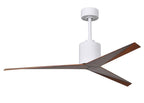 Atlas Eliza Ceiling Fan Interior Lighting Matthews Fan Company Gloss White Walnut