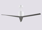 Atlas Eliza Ceiling Fan Interior Lighting Matthews Fan Company Gloss White Brushed Nickel