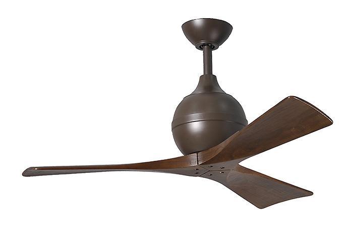 Atlas Irene 3 Ceiling Fan Interior Lighting Matthews Fan Company 42 inches Textured Bronze Walnut