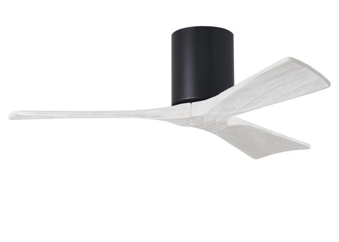 Atlas Irene 3H Ceiling Fan Interior Lighting Matthews Fan Company 42 inches Black White