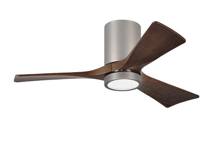 Atlas Irene 3HLK Ceiling Fan Interior Lighting Matthews Fan Company 42 inches Brushed Nickel Walnut