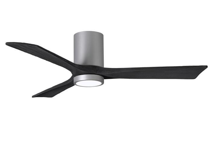 Atlas Irene 3HLK Ceiling Fan Interior Lighting Matthews Fan Company 42 inches Brushed Nickel Black