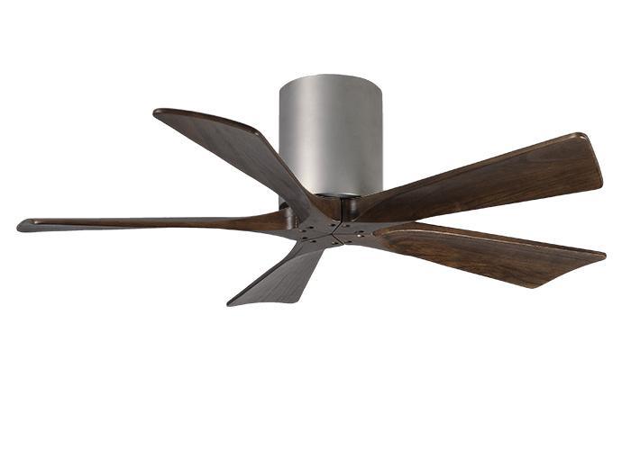 Atlas Irene 5H Ceiling Fan Interior Lighting Matthews Fan Company 42 inches Brushed Nickel Walnut