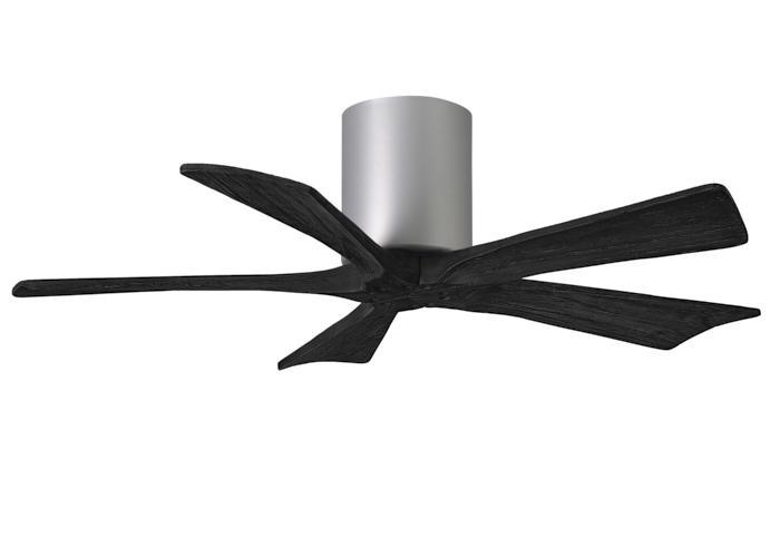 Atlas Irene 5H Ceiling Fan Interior Lighting Matthews Fan Company 42 inches Brushed Nickel Black