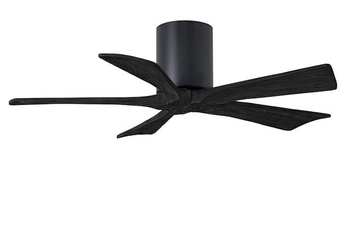 Atlas Irene 5H Ceiling Fan Interior Lighting Matthews Fan Company 42 inches Black Black