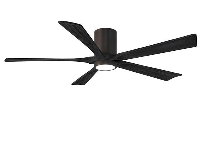 Atlas Irene 5HLK Ceiling Fan Interior Lighting Matthews Fan Company 42 inches Textured Bronze Black