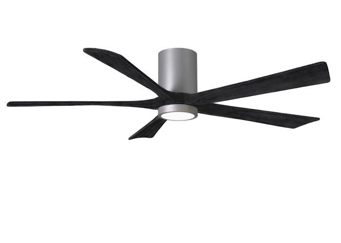 Atlas Irene 5HLK Ceiling Fan Interior Lighting Matthews Fan Company 42 inches Brushed Nickel Black