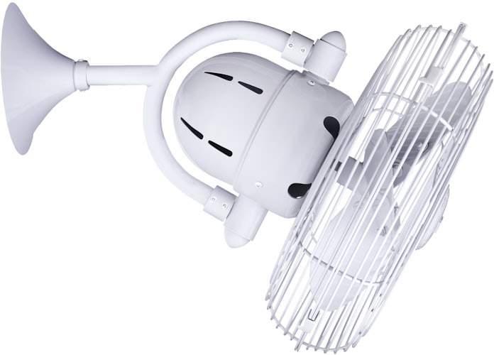 Atlas Kaye Ceiling Fan Interior Lighting Matthews Fan Company Gloss White