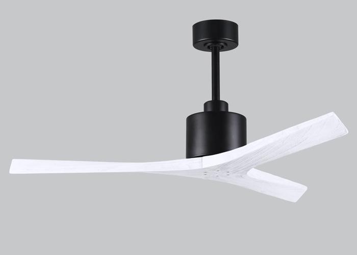 Atlas Mollywood Ceiling Fan Interior Lighting Matthews Fan Company 42 inches Matte Black Matte White