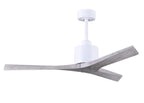 Atlas Mollywood Ceiling Fan Interior Lighting Matthews Fan Company 42 inches Matte White Barnwood