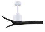 Atlas Mollywood Ceiling Fan Interior Lighting Matthews Fan Company 42 inches Matte White Matte Black
