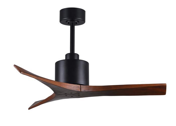 Atlas Mollywood Ceiling Fan Interior Lighting Matthews Fan Company 42 inches Matte Black Walnut