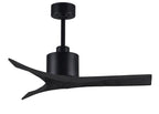 Atlas Mollywood Ceiling Fan Interior Lighting Matthews Fan Company 42 inches Matte Black Matte Black