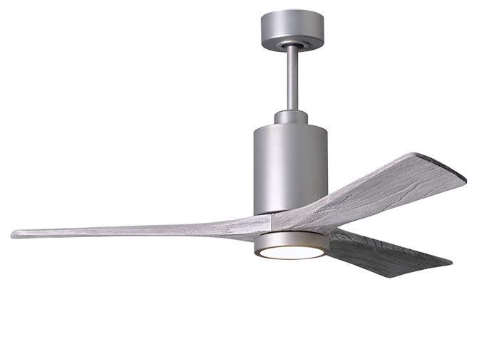 Atlas-Patricia 3 Ceiling Fan Interior Lighting Matthews Fan Company 42 inches Brushed Nickel Barnwood