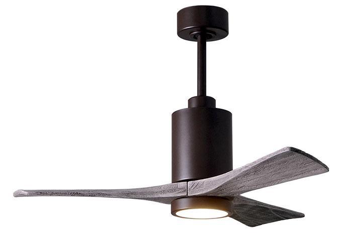 Atlas-Patricia 3 Ceiling Fan Interior Lighting Matthews Fan Company 42 inches Textured Bronze Barnwood