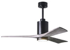 Atlas-Patricia 3 Ceiling Fan Interior Lighting Matthews Fan Company 42 inches Matte Black Barnwood