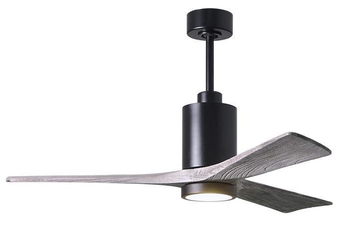 Atlas-Patricia 3 Ceiling Fan Interior Lighting Matthews Fan Company 42 inches Matte Black Barnwood