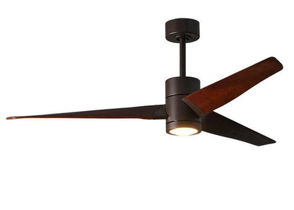 Atlas-Super Janet Ceiling Fan Interior Lighting Matthews Fan Company 42 inches Textured Bronze Walnut