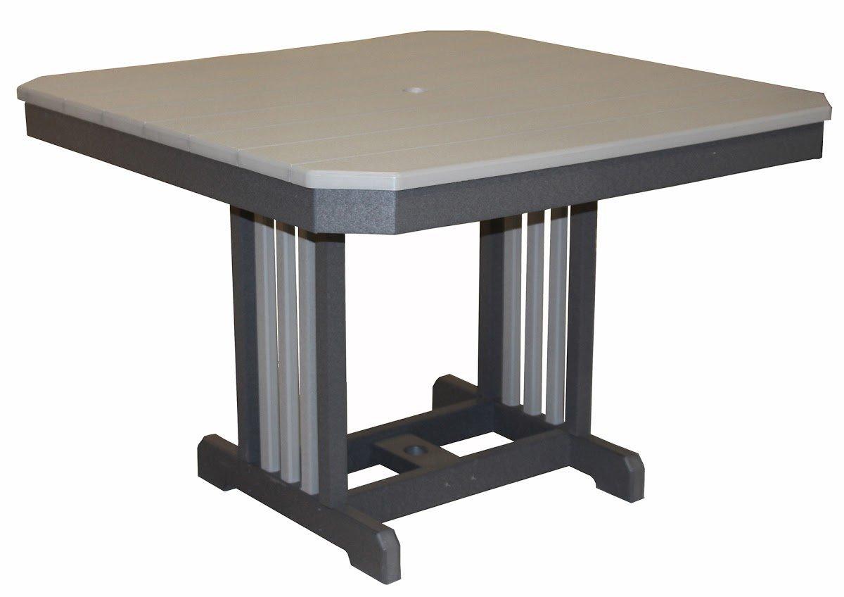 44 Inch Square Mission Table Outdoor Furniture Meadowview