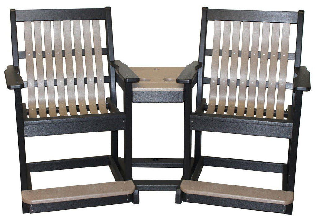 Lowback 3 in 1 Settee Balcony High Outdoor Furniture Meadowview