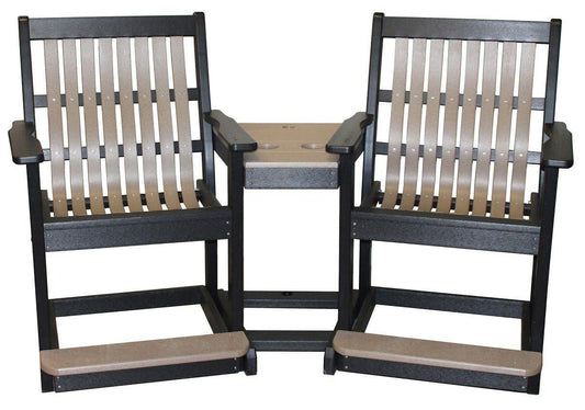 Lowback 3 in 1 Settee Balcony High Outdoor Furniture Meadowview