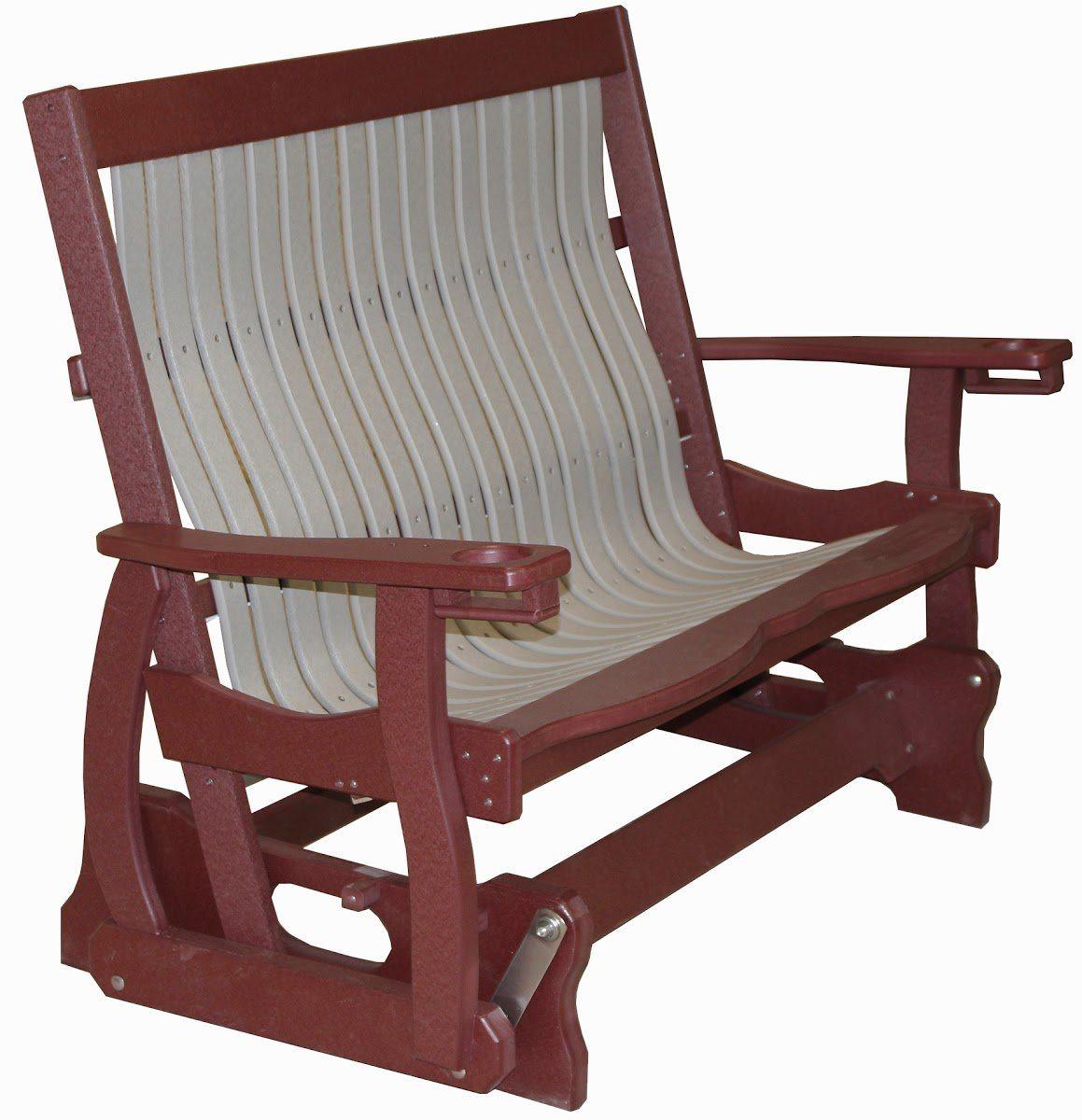 Mission Style Glider Bench Outdoor Furniture Meadowview 