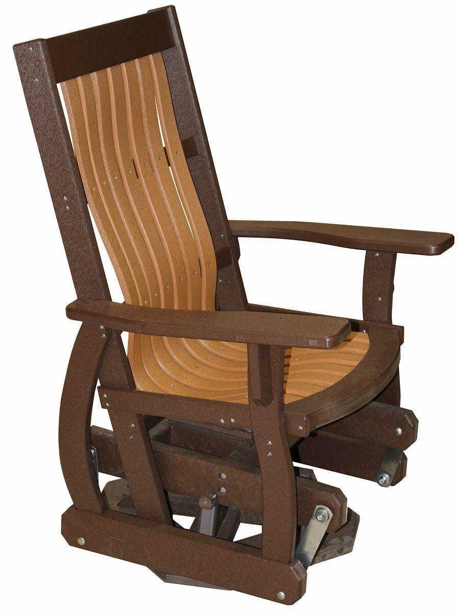 Mission Style Swivel Glider Outdoor Furniture Meadowview