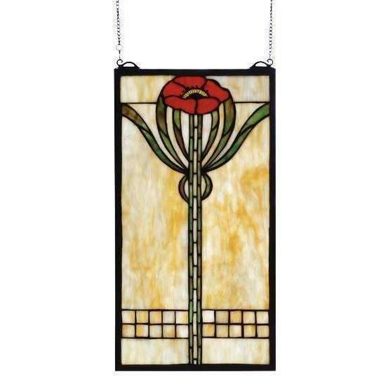 Parker Poppy Window Decor Meyda 