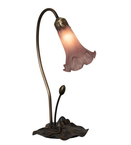 1 Light Pond Lily Accent Lamp Lamps Meyda Lavender 