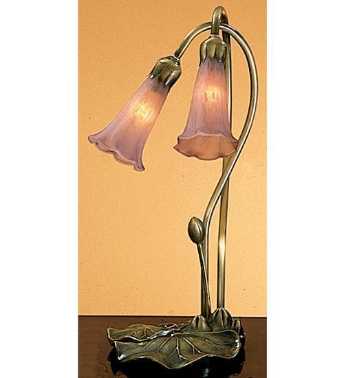 2 Light Pond Lily Accent Lamp Lamps Meyda Lavender