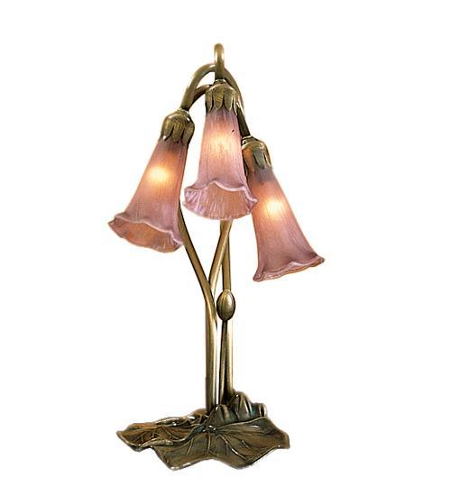 3 Light Pond Lily Accent Lamp Lamps Meyda Lavender 
