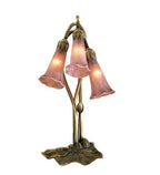 3 Light Pond Lily Accent Lamp Lamps Meyda Lavender