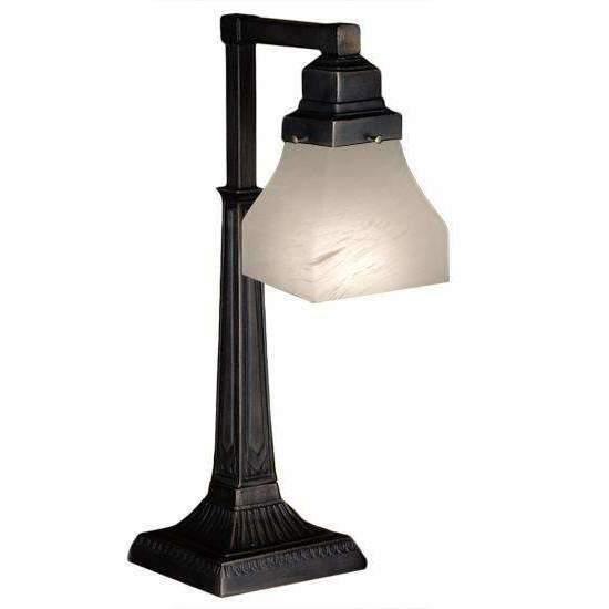 Alabaster 1 Light Bungalow Desk Lamp Lamps Meyda