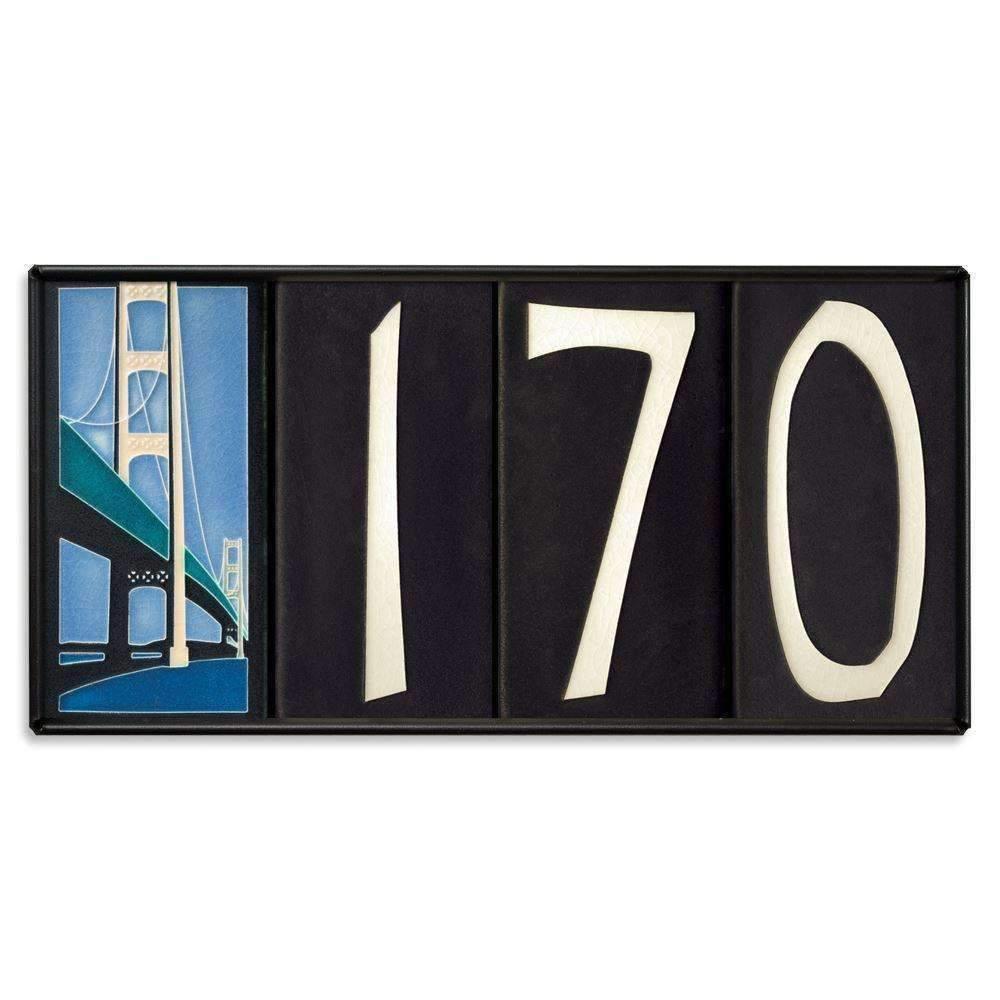 Motawi 4x8 House Number Frame Exterior Decor Motawi 