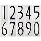 White Number Tile Exterior Decor Motawi 