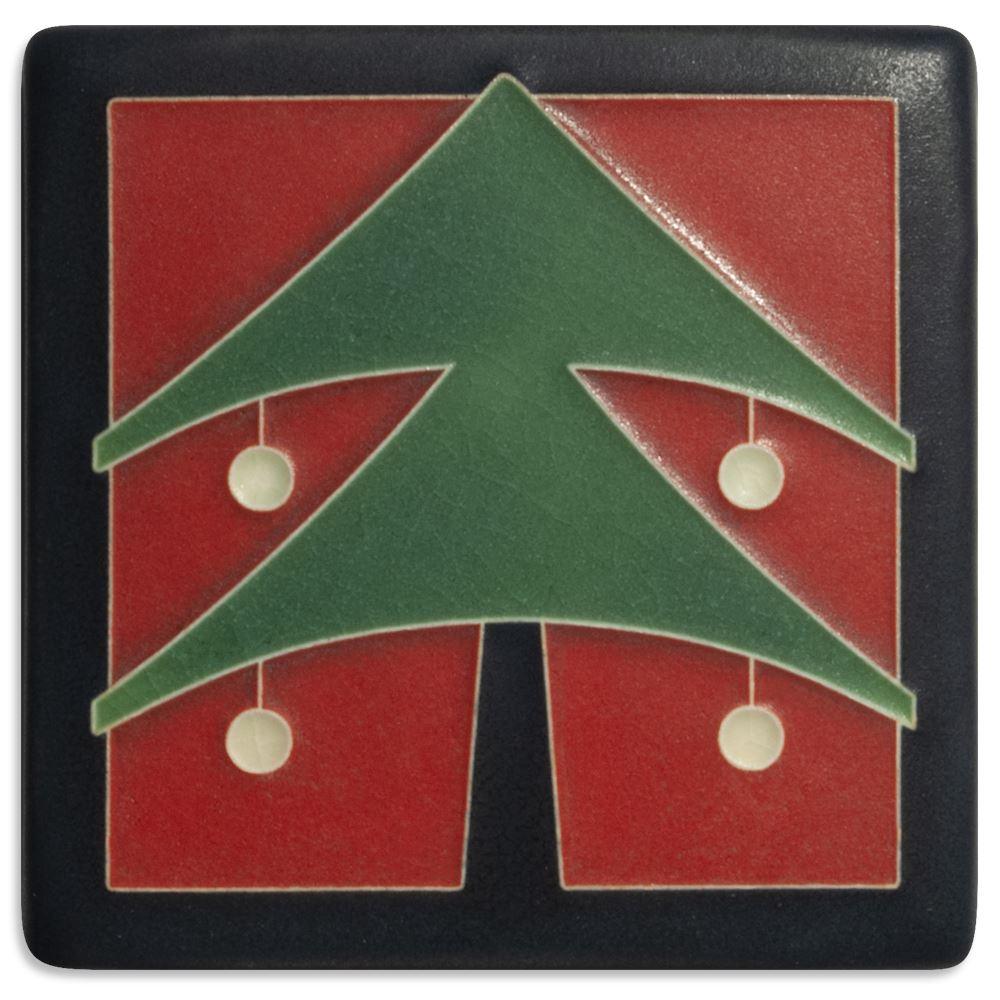 4x4 Christmas Tree-Red Gifts Motawi 