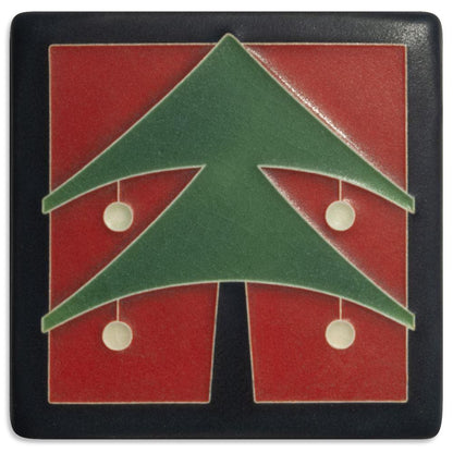 4x4 Christmas Tree-Red Gifts Motawi 