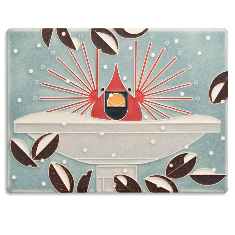Brrrrdbath Tile - 6x8 Gifts Motawi 