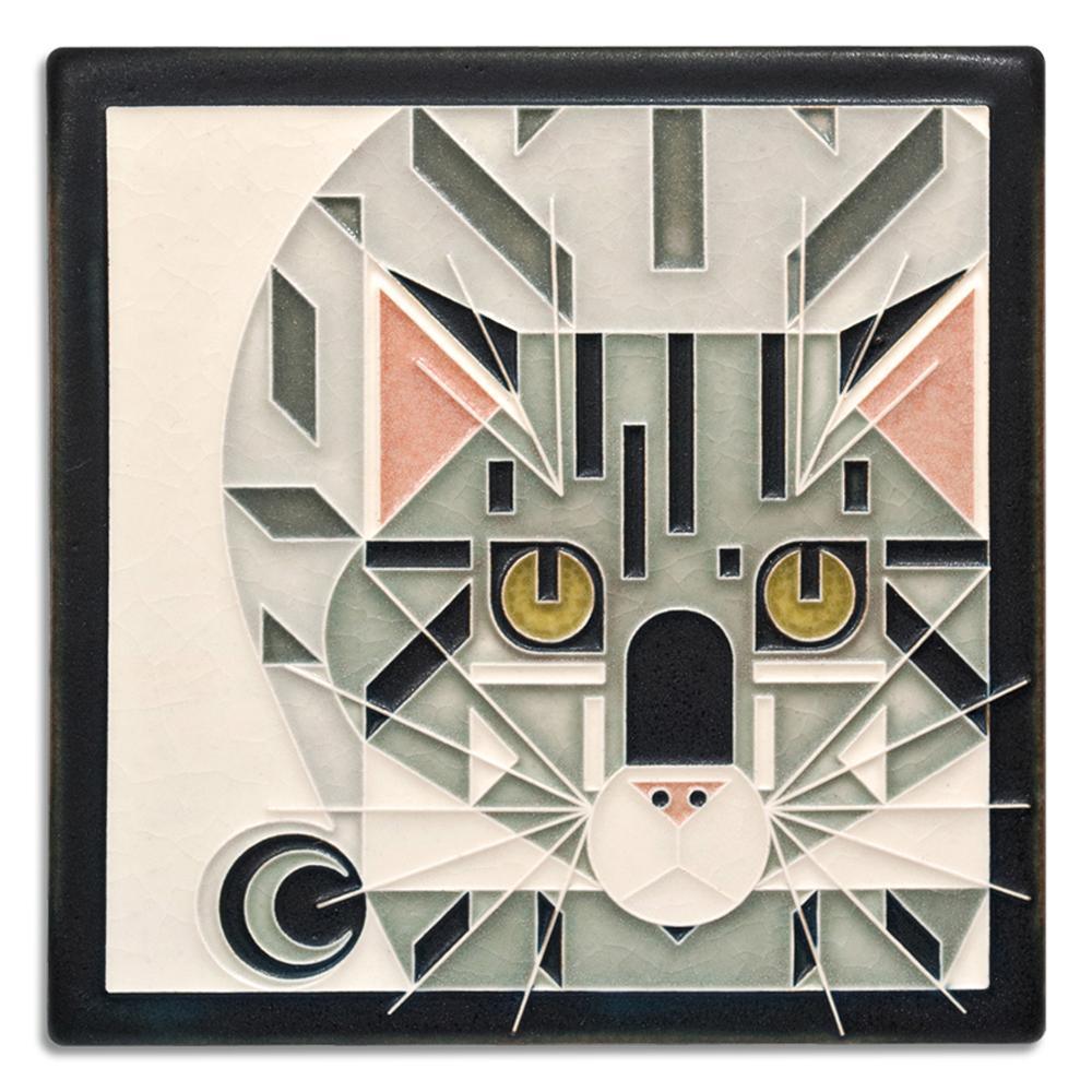 Catnip Grey Tile - 6x6 Gifts Motawi 