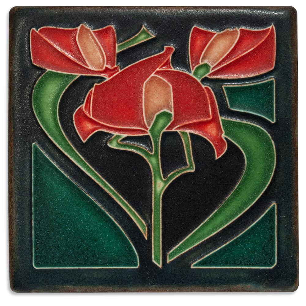 Freesia Red Tile Gifts Motawi 