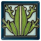 Frog Tile- Blue Gifts Motawi 