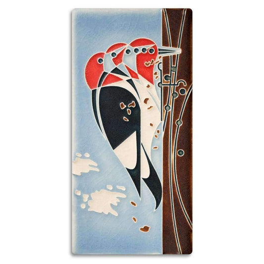 Headbanger Bird Tile - 4x8 Gifts Motawi 