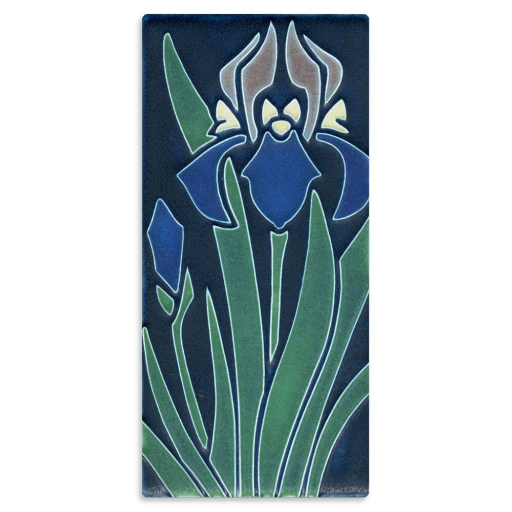 Iris Indigo Tile - 4x8 Gifts Motawi 